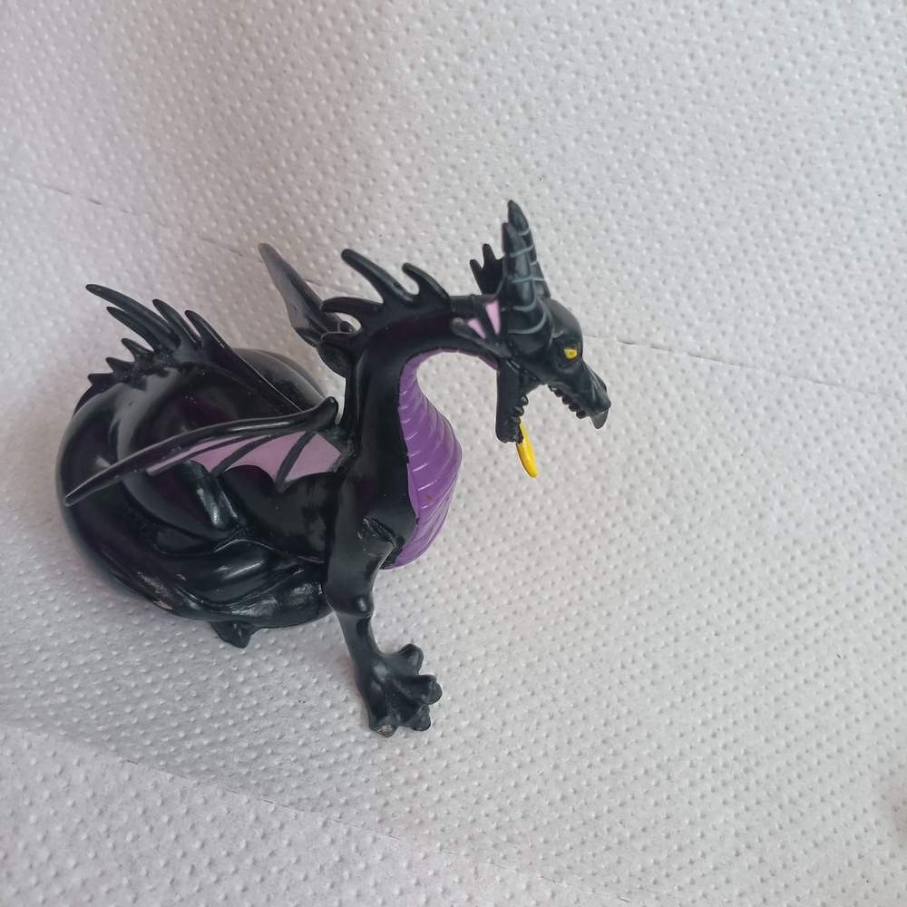 Disney Black and Purple Dragon Plush Toy